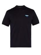 Matchesfashion.com Prada - Logo Patch Cotton T Shirt - Mens - Navy