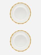 Mrs. Alice - Set Of Two Bamboo Side Plates - Womens - White