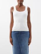 Nili Lotan - Ivyonna Ribbed Cotton Tank Top - Womens - Ivory