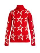 Perfect Moment Star Dust-intarsia Roll-neck Wool Knit Sweater