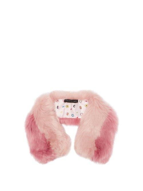 Matchesfashion.com Charlotte Simone - Cuddle Cuff Faux Fur Scarf - Womens - Pink