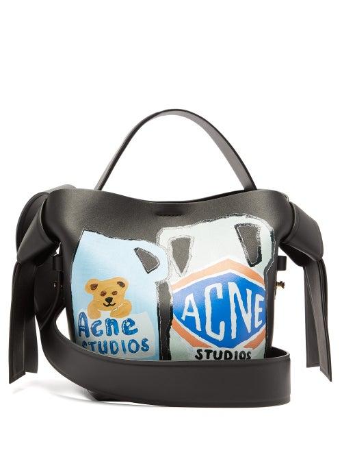Matchesfashion.com Acne Studios - Musubi Mini Vase Leather Bag - Womens - Black Multi