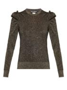 Matchesfashion.com Dolce & Gabbana - Ruffled Lam Sweater - Womens - Black Gold