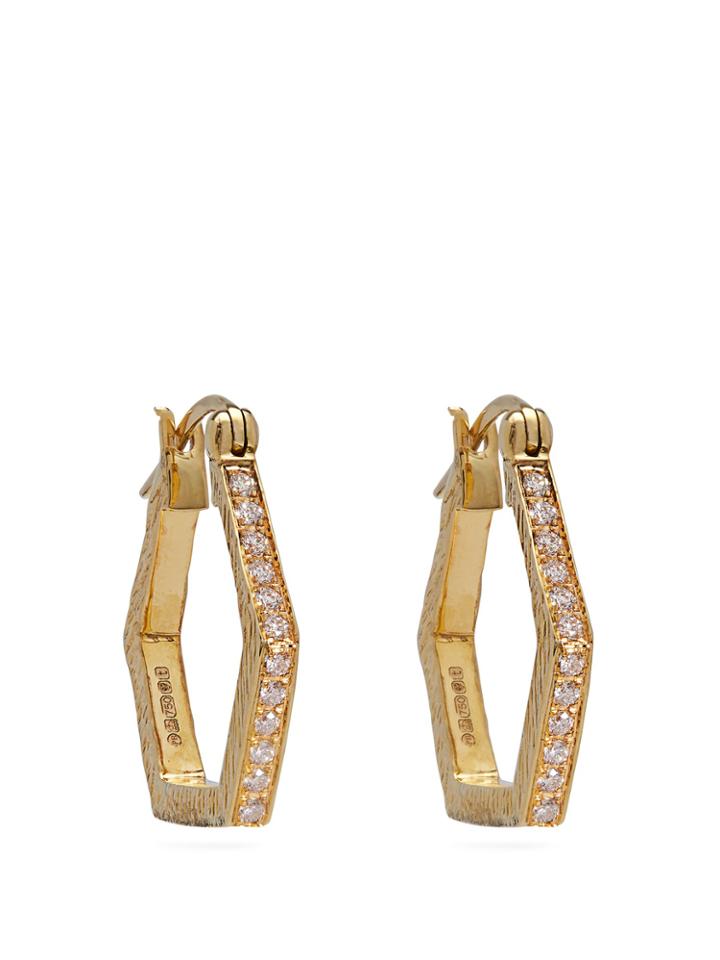 Patcharavipa 18kt Gold & Diamond Earrings