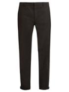 Lanvin Zip-cuff Cotton-drill Biker Trousers