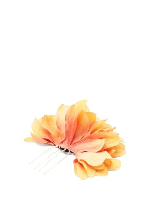 Matchesfashion.com Philippa Craddock - Dahlia Hair Clip - Womens - Yellow