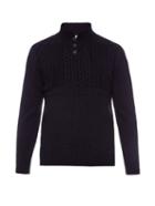 Inis Meáin Button-neck Merino-wool Sweater