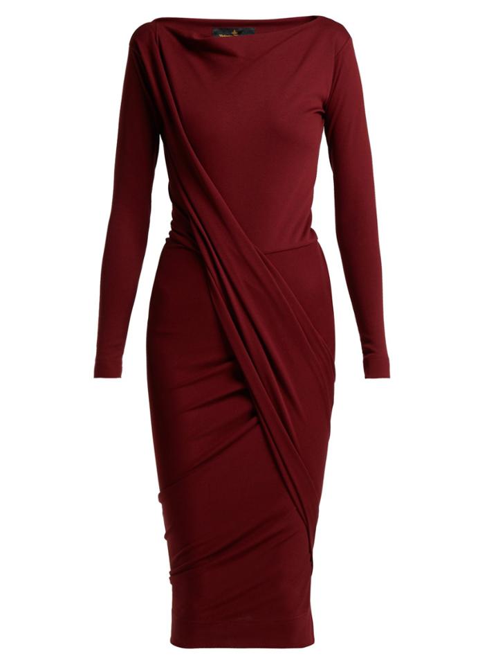 Vivienne Westwood Anglomania Vian Draped Jersey Dress