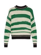 Matchesfashion.com Isabel Marant - Solwy Striped Wool Blend Sweater - Mens - Green