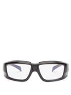 Matchesfashion.com Rick Owens - Rick Frame Rectangular Acetate Glasses - Womens - Black