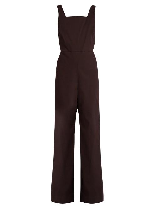Rosie Assoulin Wide-leg Cotton-blend Twill Jumpsuit