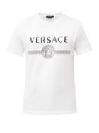Mens Rtw Versace - Medusa-print Cotton-jersey T-shirt - Mens - White