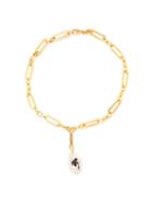Joolz By Martha Calvo - Paradise Palm Pearl & 14kt Gold-plated Necklace - Womens - Gold Multi