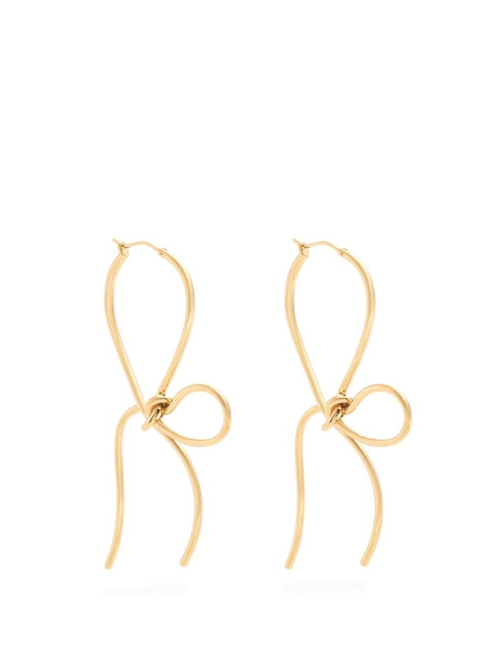 Simone Rocha Bow Gold-plated Earrings