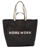 Anya Hindmarch - Homework Recycled Canvas Tote Bag - Womens - Black