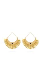 Matchesfashion.com Aurlie Bidermann - Azzura Fringed And Lapis Gold Plated Drop Earrings - Womens - Gold