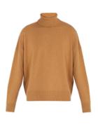 Matchesfashion.com Ami - Oversized Roll Neck Sweater - Mens - Beige