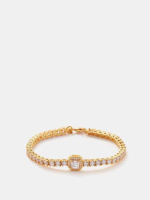 Crystal Haze - Duchess Crystal & 18kt Gold-plated Bracelet - Womens - Gold Multi