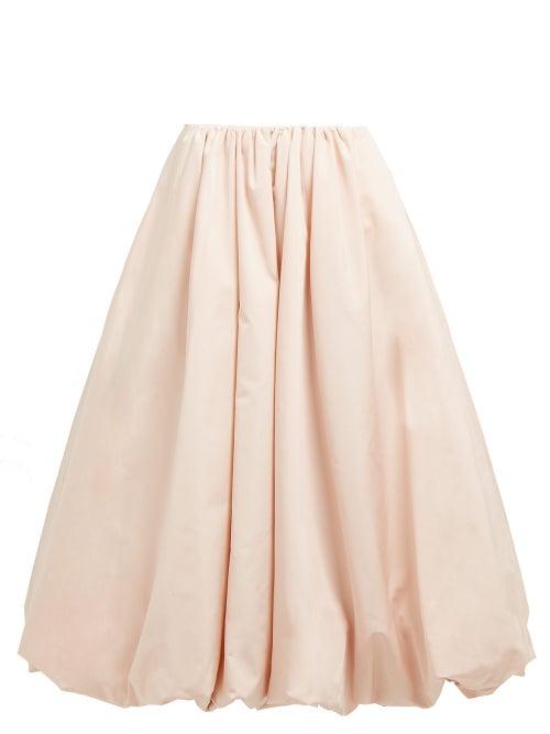 Matchesfashion.com Simone Rocha - Bubble Hem Taffeta Midi Skirt - Womens - Pink