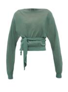 Matchesfashion.com Lemaire - Tie-waist Wrap Sweater - Womens - Green