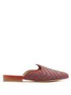 Matchesfashion.com Le Monde Beryl - X Mola Sasa Backless Slipper Shoes - Womens - Orange Multi