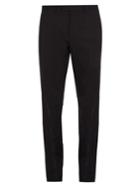 Gucci Bee-embroidery Slim-leg Stretch-cotton Trousers