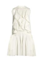 Chloé Ruffle-trimmed Sleeveless Linen Dress
