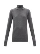 Ladies Rtw Jil Sander - Roll-neck Cashmere Sweater - Womens - Dark Grey
