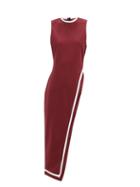 Matchesfashion.com Staud - Dee Asymmetric Longline Top - Womens - Burgundy
