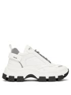 Matchesfashion.com Prada - Pegasus Leather Trainers - Mens - White Black