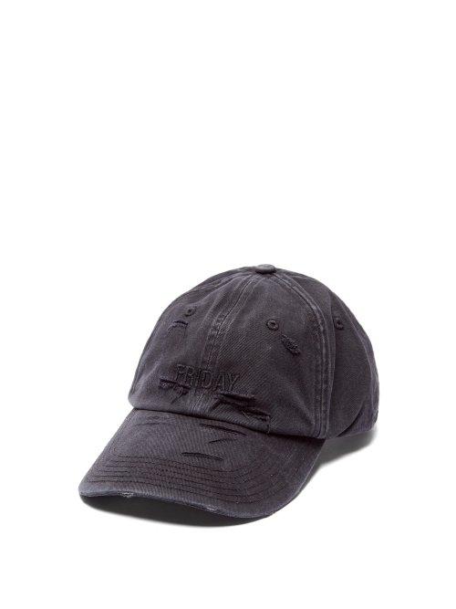 Matchesfashion.com Vetements - X Reebok Weekday Friday Embroidered Baseball Cap - Mens - Black