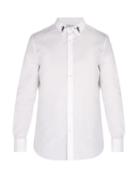 Matchesfashion.com Alexander Mcqueen - Dancing Skeleton Embroidered Cotton Shirt - Mens - White