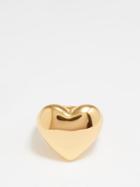 Timeless Pearly - Heart Gold-plated Ring - Womens - Yellow Gold