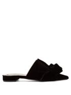 No. 21 Velvet Knot-front Backless Loafers