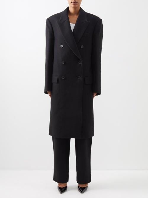 Wardrobe.nyc Wardrobe. Nyc - X Hailey Bieber Double-breasted Wool Coat - Womens - Black