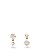 Lizzie Mandler - Clat Diamond & 18kt Gold Drop Earrings - Womens - Yellow Gold