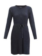 Matchesfashion.com A.p.c. - Camilla Drawstring Lurex Ribbed Dress - Womens - Black