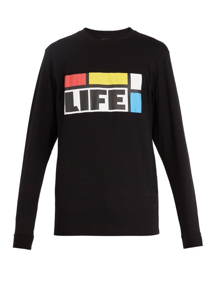P.a.m Kool Text-print Long-sleeve Cotton T-shirt