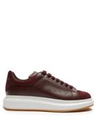 Alexander Mcqueen Raised-sole Low-top Leather And Suede Trainers