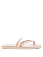 Matchesfashion.com Ancient Greek Sandals - Cross-strap Leather Slides - Womens - Light Pink