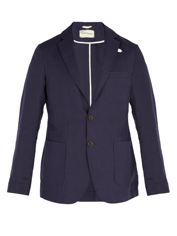 Oliver Spencer Theobald Linen Blazer