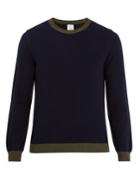 Paul Smith Bi-colour Crew-neck Wool Sweater