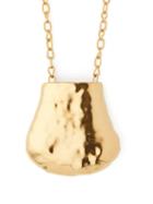 Matchesfashion.com Marni - Hammered Pendant Necklace - Womens - Gold