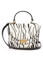 Matchesfashion.com Wandler - Luna Mini Zebra Print Calf Hair Cross Body Bag - Womens - Black White