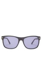 Matchesfashion.com Tom Ford Eyewear - Giulio Square Acetate Sunglasses - Mens - Black