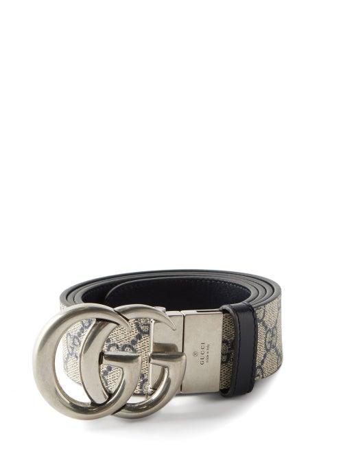 Gucci - Gg Supreme Canvas Belt - Mens - Beige Multi