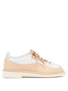 Matchesfashion.com Peterson Stoop - Wavey Recycled Leather Trainers - Womens - Tan White