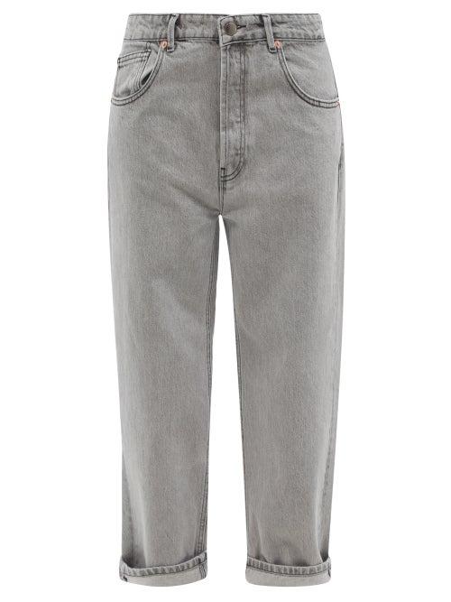 Ladies Rtw Raey - Dad Organic-cotton Baggy Boyfriend Jean - Womens - Light Grey