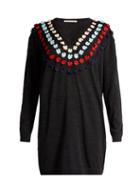 Matchesfashion.com Marco De Vincenzo - Bow Embellished Wool Sweater - Womens - Grey Multi