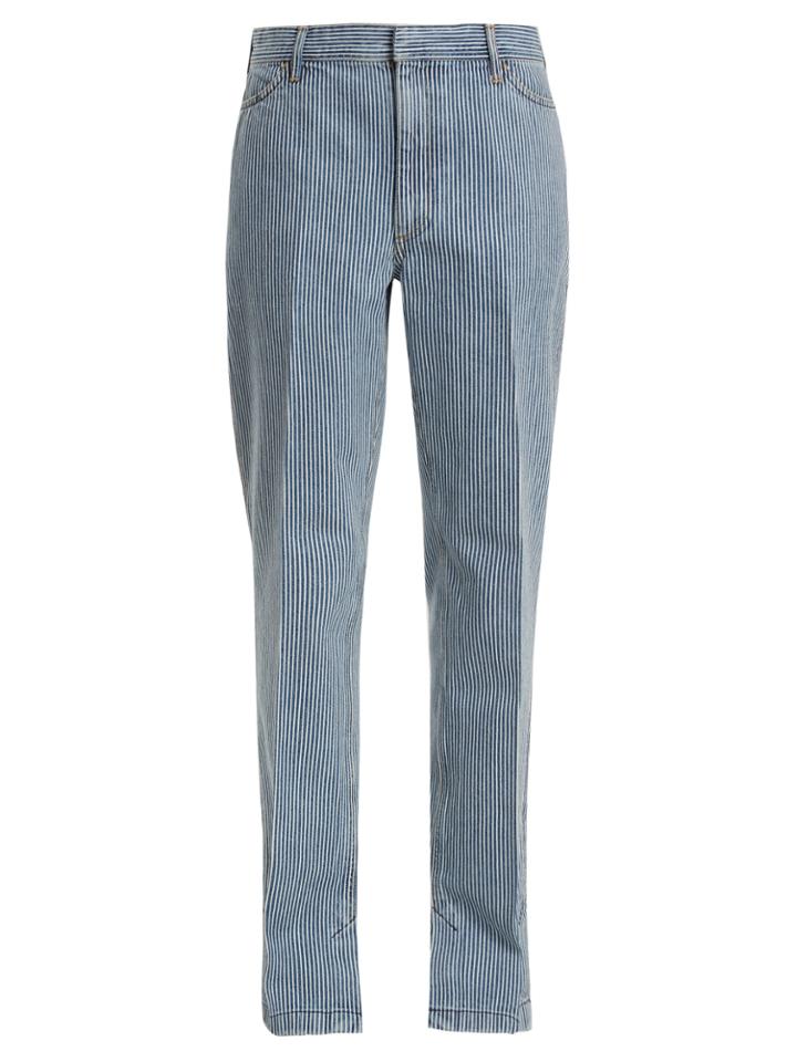 Toga Mid-rise Straight-leg Striped Jeans